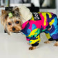 Colorful Windproof Snowsuit Dog Hoodie